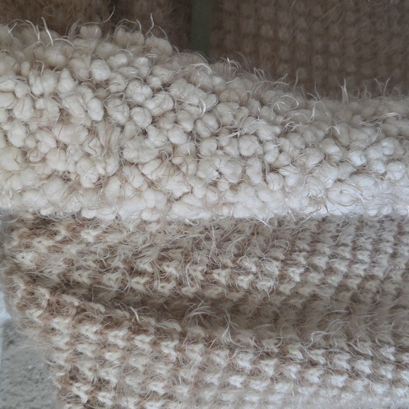 Fuzzy Knit Open Front Cardigan Boho - Picture 4 of 17